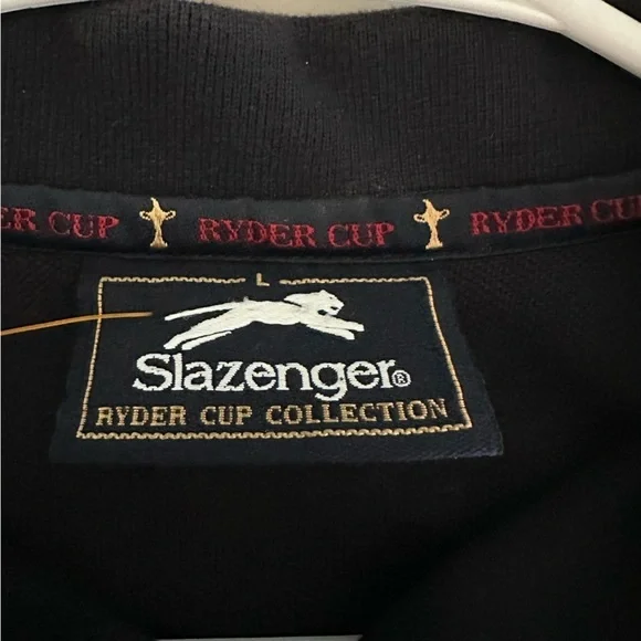 Vintage Slazenger Ryder Cup Collection Polo Shirt 2001 The Belfry Golf Size L - Picture 6 of 9